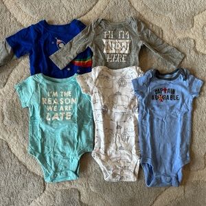 Mixed Brands - Boys’ Onesie/Pants Lot - Size 3-6m